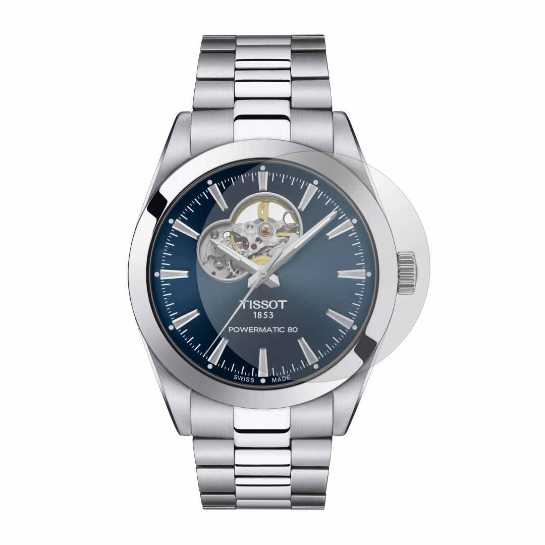 Tissot Gentleman Powermatic 80 Open Heart folie protectie Alien Surface